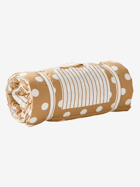 Cotton sleeping bag with polka dots caramel - vertbaudet enfant 