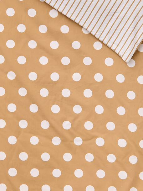 Cotton sleeping bag with polka dots caramel - vertbaudet enfant 