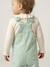 Baby dungaree and heart T-shirt set aqua green - vertbaudet enfant 