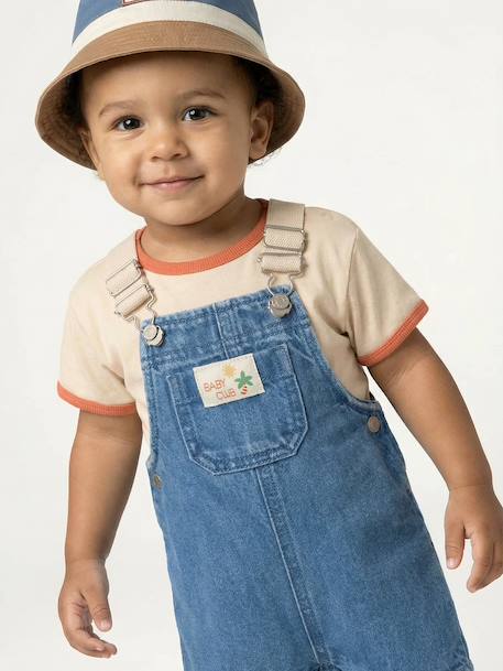 Set T-shirt dungaree for babies stone - vertbaudet enfant 