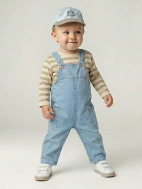 Baby-Outfits-Boys' dungaree set 