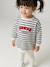 Customisable baby dress and leggings set striped navy blue - vertbaudet enfant 