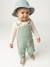 Baby dungaree and heart T-shirt set aqua green - vertbaudet enfant 