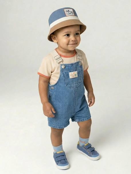 Set T-shirt dungaree for babies stone - vertbaudet enfant 