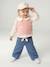 Sleeveless jumper for babies ecru+navy blue+rosy - vertbaudet enfant 