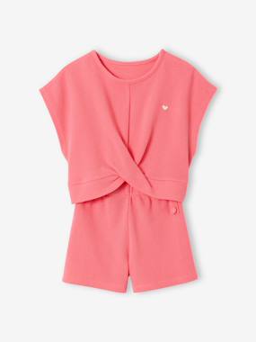 Girls-Outfits-Fancy Knit T-Shirt & Shorts Set for Girls 