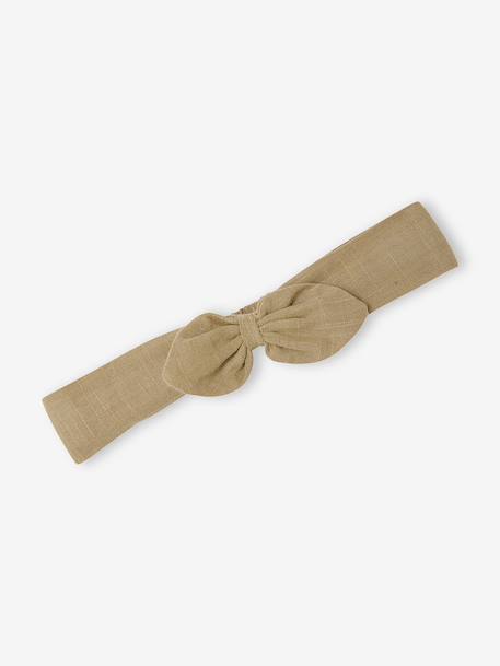 3-piece baby girl set khaki - vertbaudet enfant 
