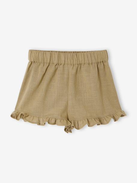 3-piece baby girl set khaki - vertbaudet enfant 
