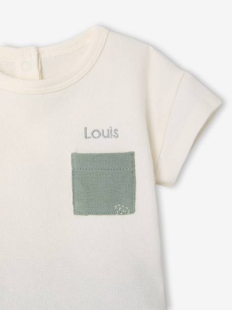 Customisable T-shirt and short set hazel+sage green - vertbaudet enfant 