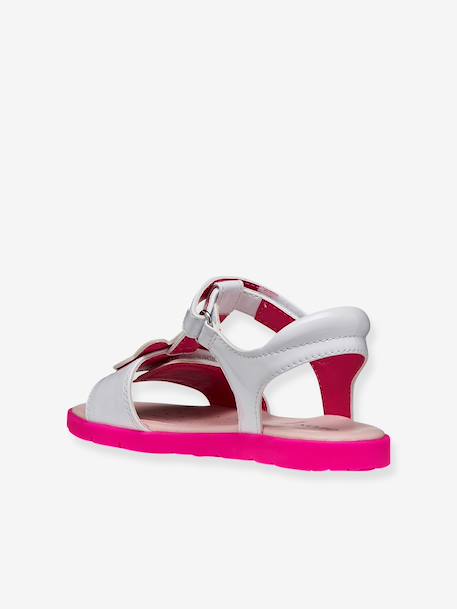 Girls' Joyfoot GEOX sandals fuchsia+white - vertbaudet enfant 