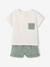 Customisable T-shirt and short set hazel+sage green - vertbaudet enfant 