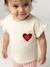 Girl's short-sleeved T-shirt ecru - vertbaudet enfant 