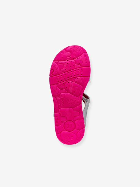Girls' Joyfoot GEOX sandals fuchsia+white - vertbaudet enfant 