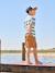 Twill Bermuda Shorts for Boys anthracite+camel - vertbaudet enfant 