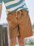 Twill Bermuda Shorts for Boys anthracite+camel - vertbaudet enfant 