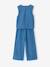 Lightweight denim bermuda shorts and top set medium blue - vertbaudet enfant 