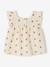 Sleeveless printed blouse ecru - vertbaudet enfant 