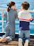 Polo-neck long-sleeved sweatshirt ink blue - vertbaudet enfant 