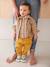Surchemise bébé pressionnée sable+taupe - vertbaudet enfant 