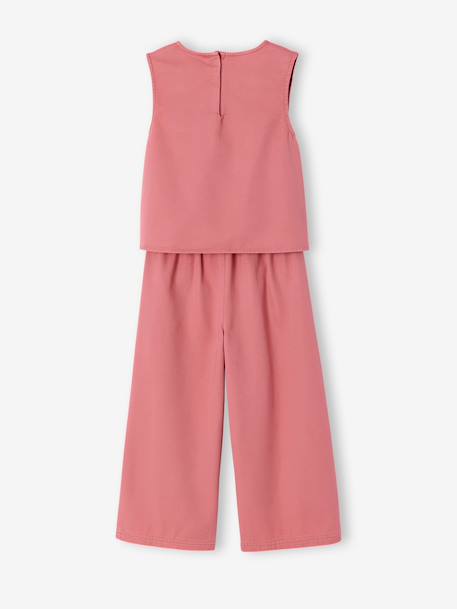 Ensemble pantacourt top croisé vieux rose - vertbaudet enfant 