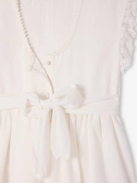 Elegant long dress white - vertbaudet enfant 