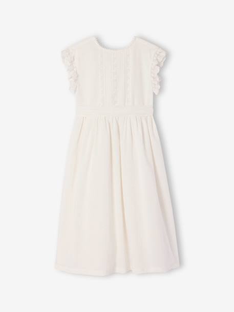 Elegant long dress white - vertbaudet enfant 