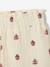 Wide-leg trousers for baby girls in cotton gauze ecru - vertbaudet enfant 