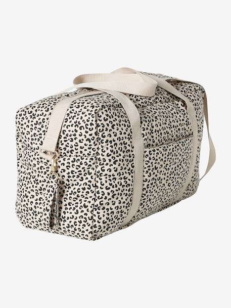 Leopard Changing Bag, Canvas Club printed beige - vertbaudet enfant 