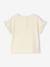 Girl's short-sleeved T-shirt ecru - vertbaudet enfant 