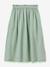 Jupe longue gaze de coton bio vert sauge - vertbaudet enfant 