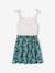 Girls' dress with thin straps navy blue+old rose - vertbaudet enfant 