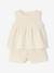 Crochet top and shorts set for baby girls ecru - vertbaudet enfant 