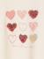 Short-sleeved t-shirt with hearts for girls ecru - vertbaudet enfant 