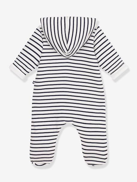 Combinaison bébé longue à capuche marine - vertbaudet enfant 
