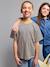 Boy's short-sleeved T-shirt striped blue - vertbaudet enfant 