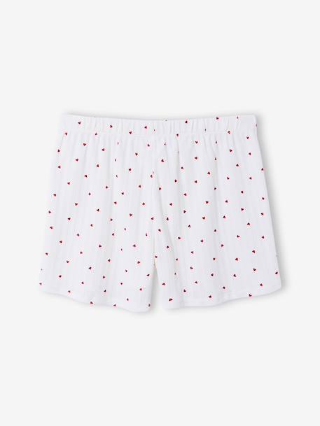 Pyjama court femme Capsule famille écru - vertbaudet enfant 