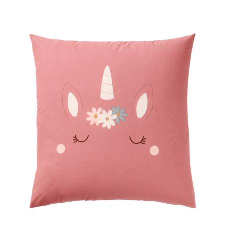 Duvet cover and pillowcase bedding set coral - vertbaudet enfant 