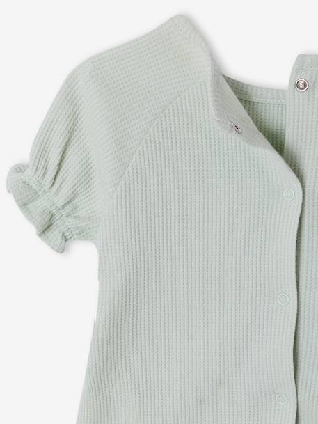 Pack of 2 practical girls' pyjama shorts sage green - vertbaudet enfant 