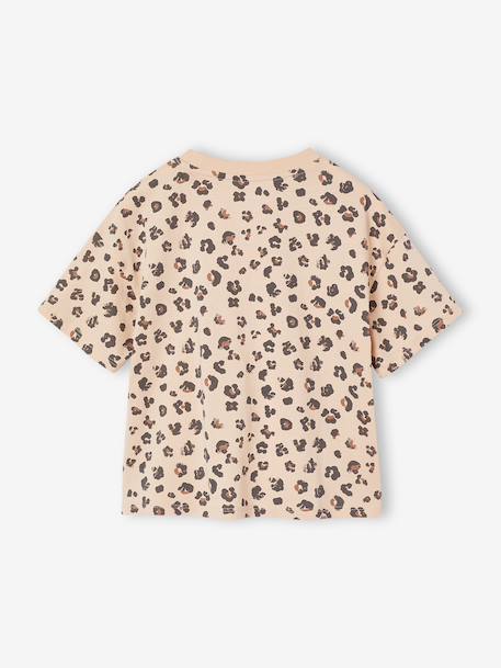 Short-sleeved printed T-shirt for girls anthracite+beige+pale yellow+sandy beige+vanilla - vertbaudet enfant 