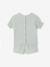 Pack of 2 practical girls' pyjama shorts sage green - vertbaudet enfant 