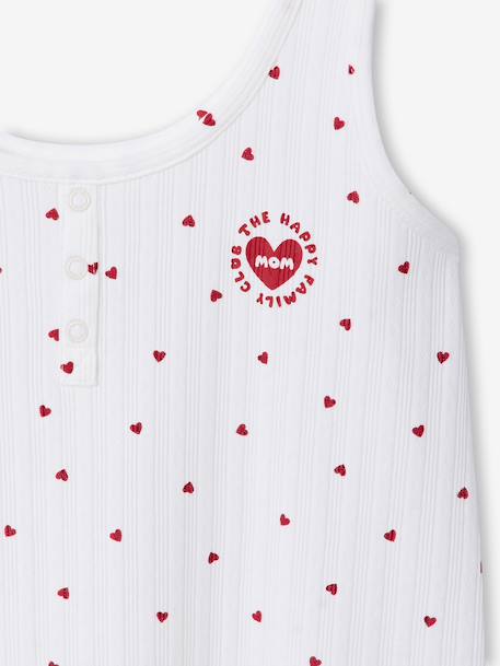 Pyjama court femme Capsule famille écru - vertbaudet enfant 