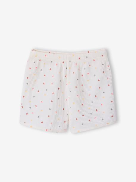 Pack of 2 practical girls' pyjama shorts sage green - vertbaudet enfant 