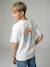 T-Shirt with Front/Back Motif, Faded Effect, JONEN aqua green+ecru - vertbaudet enfant 