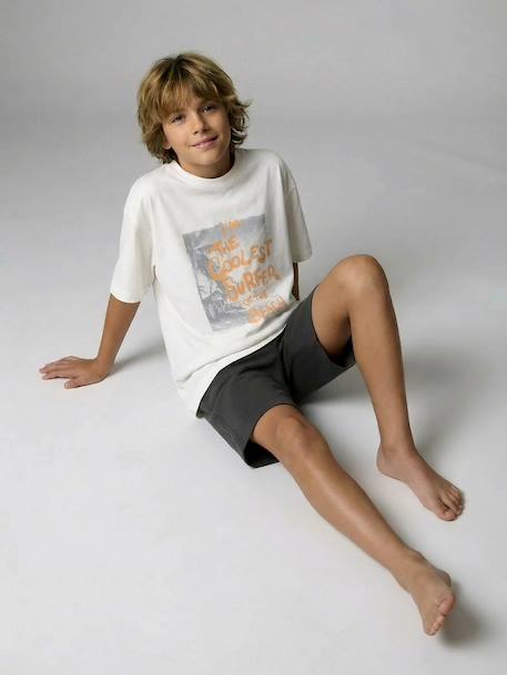 Pack of 2 short surf pyjamas anthracite - vertbaudet enfant 