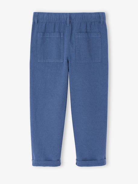 Lightweight medium trouser for boys blue - vertbaudet enfant 