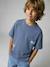 Pack of 2 short-sleeved t-shirts grey blue - vertbaudet enfant 