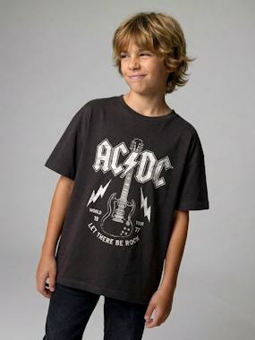 -ACDC short-sleeved rock t-shirt for boys 