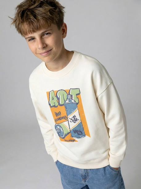 Pack of 2 long-sleeved boy's sweatshirts sage green - vertbaudet enfant 