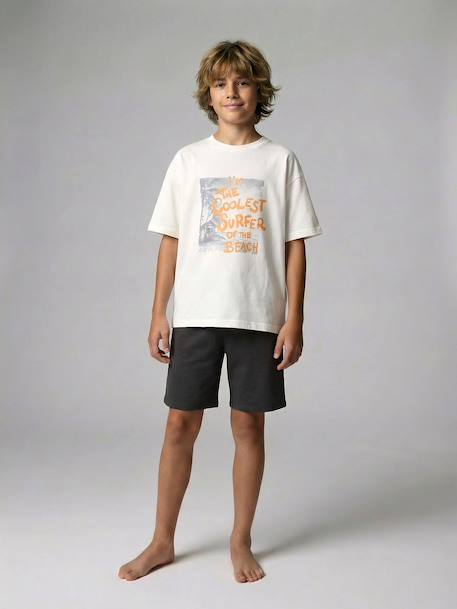 Pack of 2 short surf pyjamas anthracite - vertbaudet enfant 