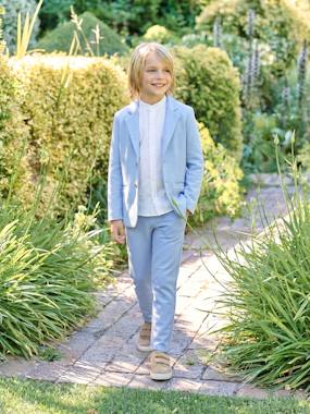 Boys-Outfits-Ceremony suit with Mao collar shirt, jacket and trousers for boys 